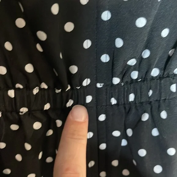 J.Crew women’s black and white thin strapped dress size 0 - Picture 9 of 12